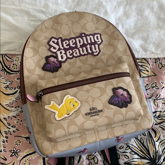 coach sleeping beauty backpack